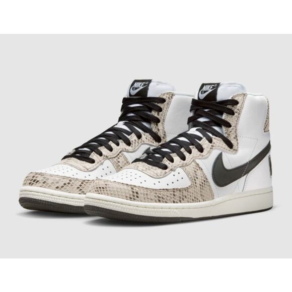 Nike Terminator High Top Lace Up Varsity Sneaker Cocoa Snake Men's Size US 8 - Picture 1 of 9